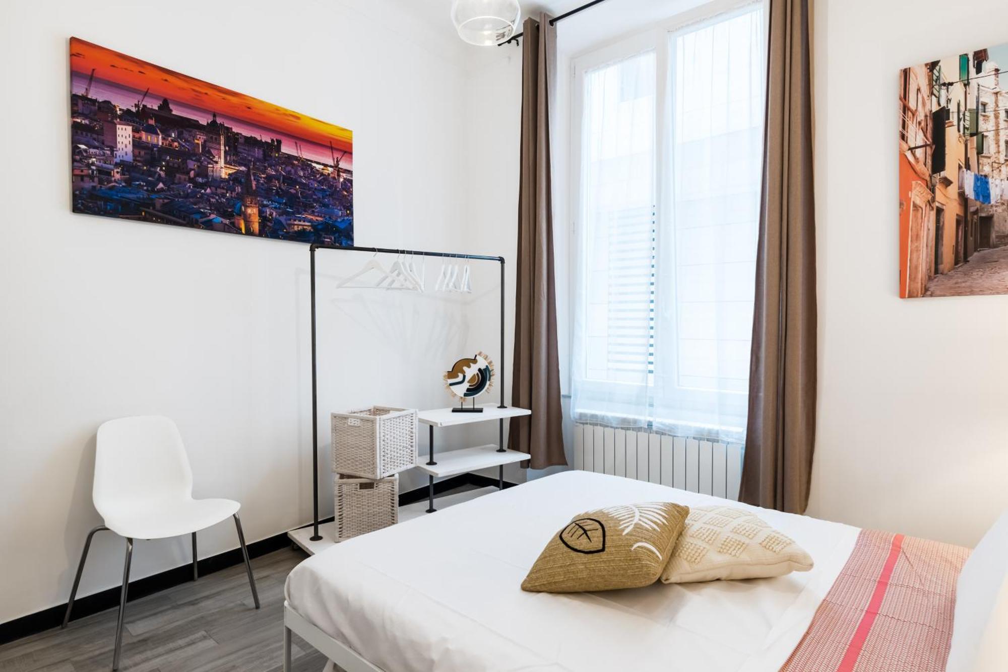 Acquario 5 Minuti, 1Br , Free A-C, Wifi & Netflix "City Center" By Tilo Genoa Bagian luar foto